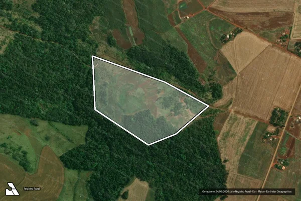 Imagem de satélite de Lote 45 ? Projeto de Assentamento Eli Vive II - LOTE45 - PARTE2 em Londrina - PR