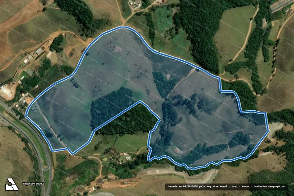 Imagem de satélite de Fazenda Figueira, Faixa Azul - Parte 3 em Oliveira Fortes - MG