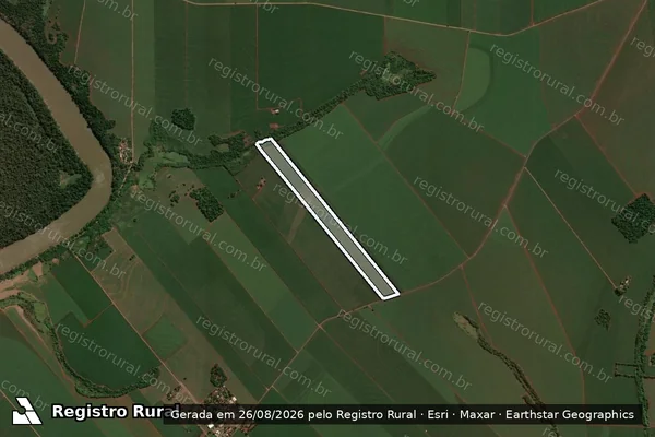 Imagem de satélite de Lote n. 183/E - Gleba Andirá - Parcela 1 em São Jorge do Ivaí - PR