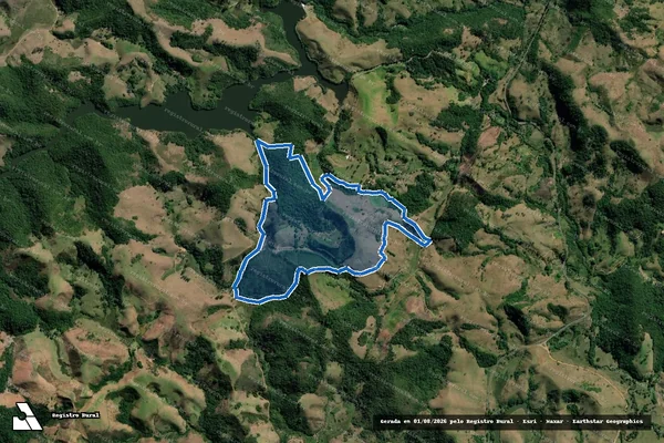 Imagem de satélite de FAZENDA MATO VIRGEM em Rio Preto - MG