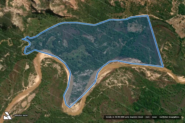 Imagem de satélite de Fazenda Inhumas / Campo de Dentro - Parte 2 em Januária - MG