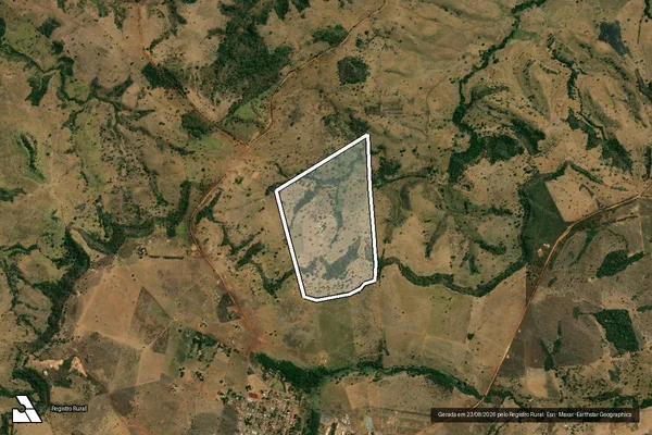Imagem de satélite de FAZENDA ALVORADA ? GLEBA JATOBÁ - 001 em Campinápolis - MT