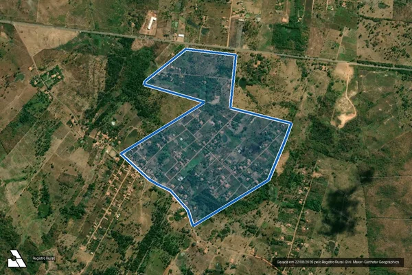 Imagem de satélite de FAZENDA SANTO EXPEDITO - Gleba 01 em Presidente Dutra - MA