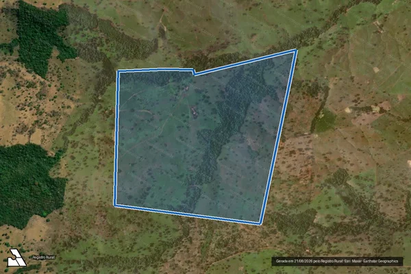 Imagem de satélite de Gleba Vale das Cunhãs/Lotº Savana III, Lote 164-A1-Faz. Esmeralda / FAZENDA ESMERALDA