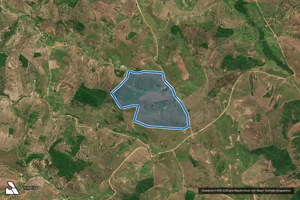 Imagem de satélite de FAZENDA SERRARIA - Gleba 1 em Resplendor - MG