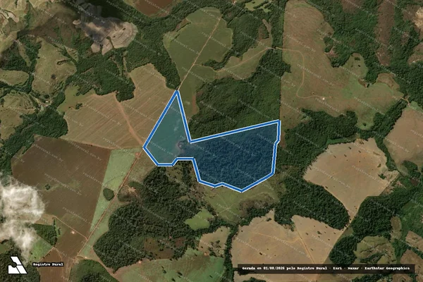 Imagem de satélite de FAZENDA SANTA BARBARA - 001 em Silvânia - GO