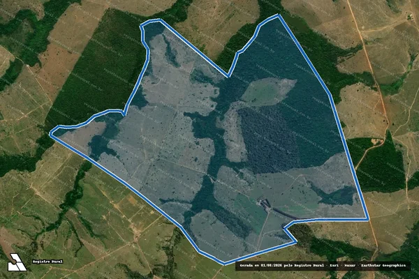 Imagem de satélite de FAZENDA SOMBRA DA MATA - Parte 1 em Marabá - PA