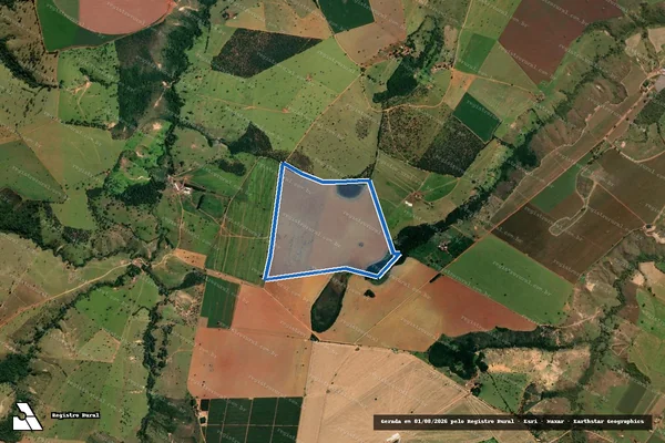 Imagem de satélite de FAZENDA SANTA FÉ, PAIOL QUEIMADO, SANTA CRUZ E CATULÉ - GLEBA C em Serra do Salitre - MG