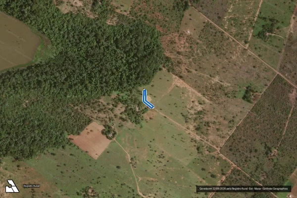 Imagem de satélite de POÇO ARTESIANO NO LOTE 51 BOA VISTA - Parte I em Padre Bernardo - GO