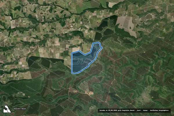 Imagem de satélite de FAZENDA BOA VISTA - 001 em Eunápolis - BA