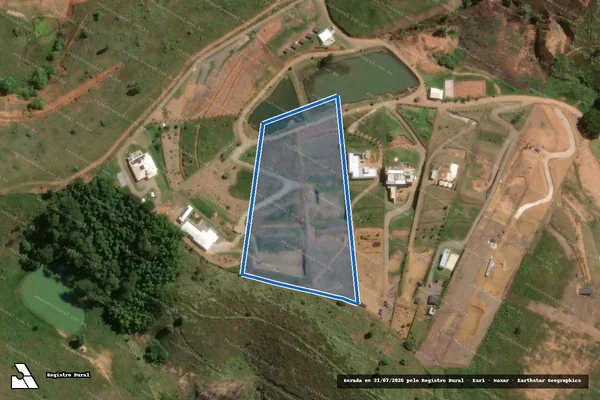 Imagem de satélite de FAZENDA FORTALEZA OU BOA VISTA E RIO PRETO - 06 em Muriaé - MG