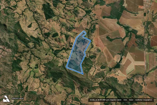 Imagem de satélite de FAZENDA GENIPAPO em Mara Rosa - GO