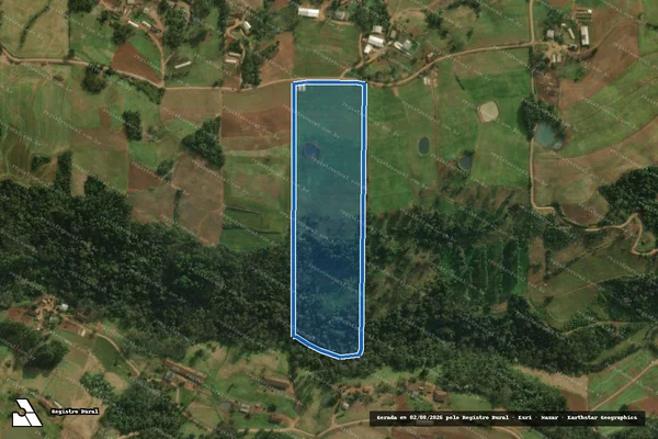 Imagem de satélite de Lote Rural nº 54 - Gleba nº 17 - Parcela 01 em Descanso - SC