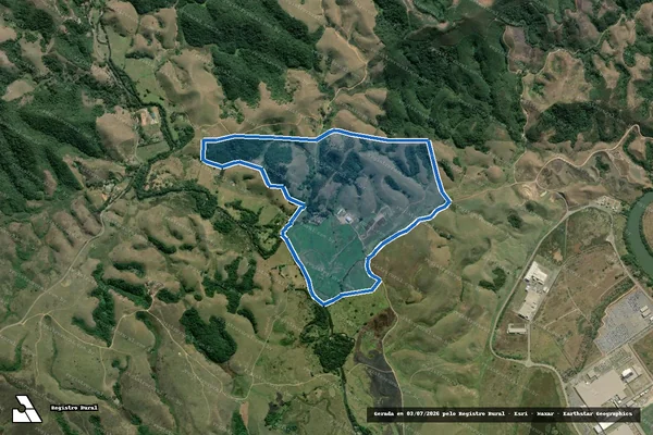 Imagem de satélite de Fazenda São Luiz - Área remanescente em Resende - RJ