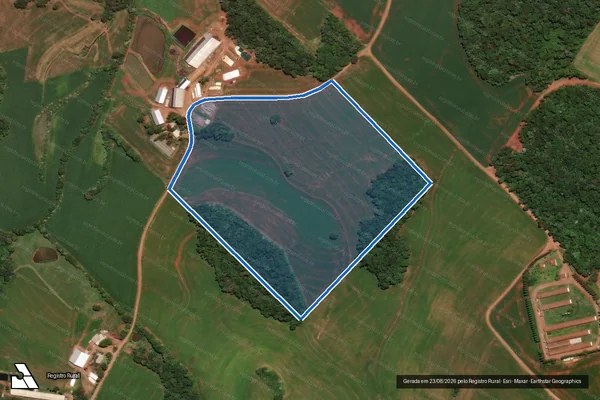 Imagem de satélite de PARTE DOS LOTES 4 E 5 - PARCELA 01 em Três Palmeiras - RS