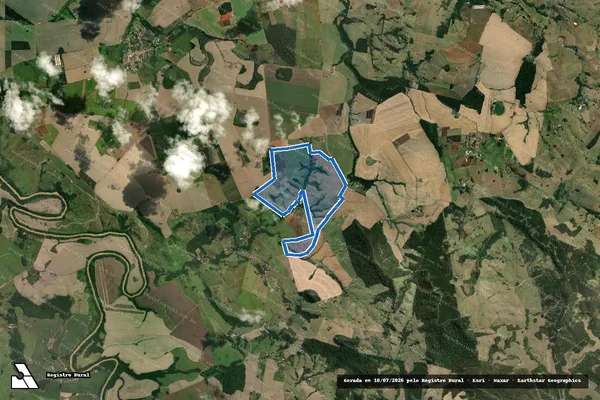 Imagem de satélite de FAZENDA NOVO HORIZONTE em Tomazina - PR