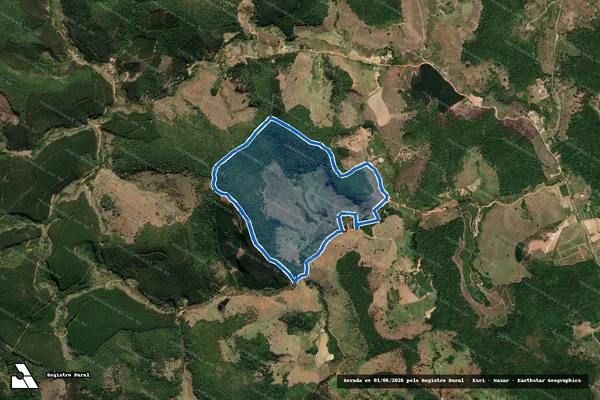 Imagem de satélite de FAZENDA CACHOEIRA OLHOS D AGUA - PARCELA 01 em Coroaci - MG