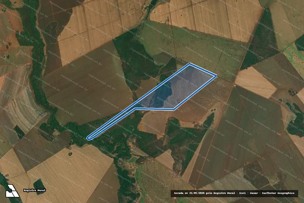 Imagem de satélite de Fazenda Campanha e Campo Grande – Gleba A em Cachoeira Dourada - GO
