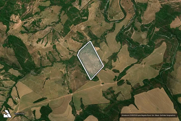 Imagem de satélite de SÍTIO NOSSA SENHORA APARECIDA - 001 em Santa Rita do Araguaia - GO