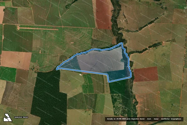 Imagem de satélite de Fazenda São Joaquim ?Remanescente?-D - D em Amaporã - PR