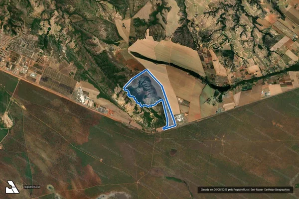 Imagem de satélite de FAZENDA CATINGUEIRO, POÇÕES, CAMPO LIMPO E BELA VISTA - 001 em Formosa - GO