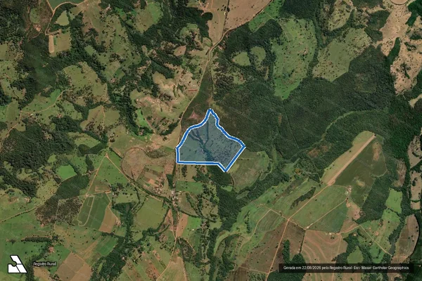 Imagem de satélite de ESTÂNCIA SANTA EDWIRGES - Matrícula 74.995 em Uberaba - MG