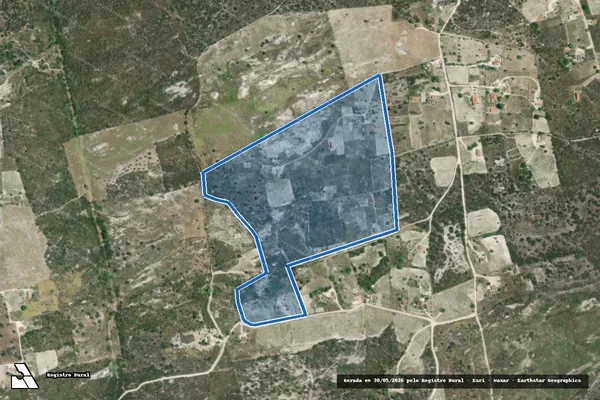 Imagem de satélite de FAZENDA DO PEIXE - PARTE B DA FAZENDA DO PEIXE02 em Belo Jardim - PE