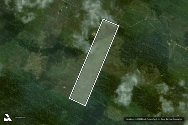 Imagem de satélite de P.A. PORTO ALONSO - Lote 184 - Parte 1 em Porto Acre - AC