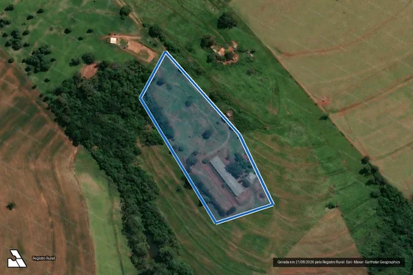 Imagem de satélite de LOTE 39-Remanescente - Parte 1 em Jaguapitã - PR