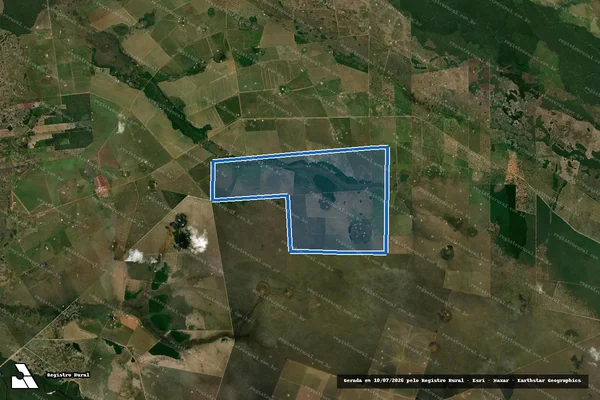 Imagem de satélite de GLEBA PORTO BANANAL IV em Vila Bela da Santíssima Trindade - MT