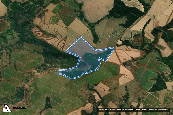 Imagem de satélite de Fazenda São Francisco - Matricula  3598 ? Gleba B em Cajuru - SP