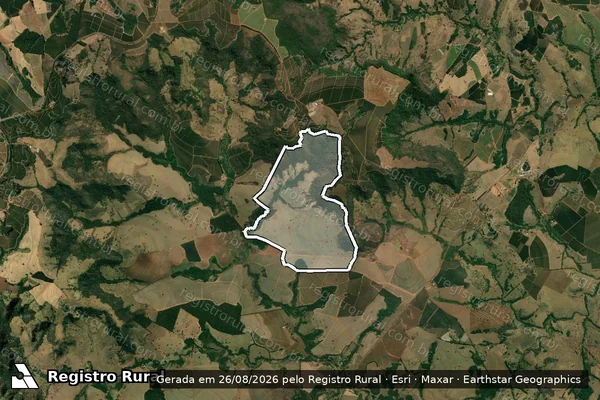 Imagem de satélite de Fazenda São Vicente - Fazenda São Vicente em Cristais Paulista - SP