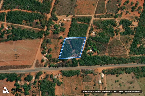 Imagem de satélite de PA SACO DO RIO PRETO ?  AGROVILA II LOTE 28 - Parte 1 em Natalândia - MG
