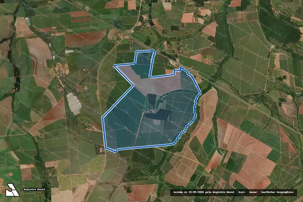 Imagem de satélite de Fazenda Aparecida em Penápolis - SP