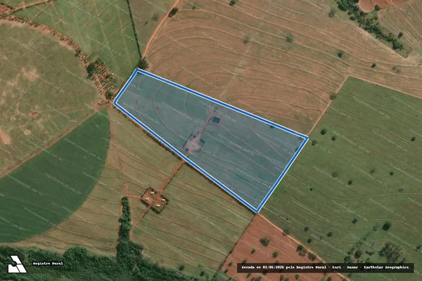 Imagem de satélite de Fazenda Ingazeiro - Parte 1 em Ubirajara - SP
