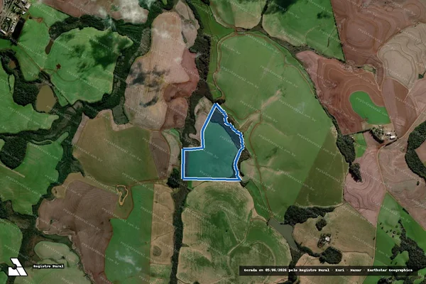 Imagem de satélite de Potreiro do Fundo - Potreiro dos Fundos em Coxilha - RS