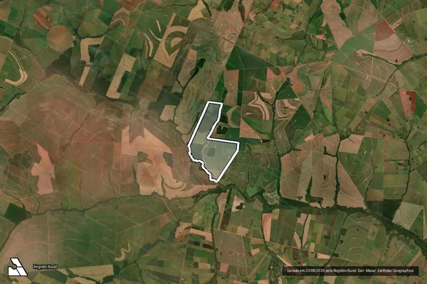 Imagem de satélite de Fazenda Gabriela III - Parcela 1 em Angélica - MS