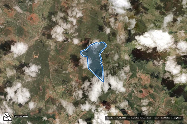 Imagem de satélite de FAZENDA COVÃO E LAGOA REDONDA   - Parte 1 em Boa Vista do Tupim - BA