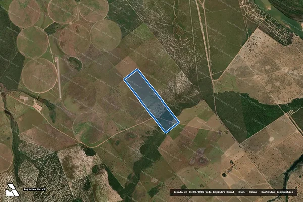 Imagem de satélite de Fazenda Dois Irmãos - Mat-1.922 em Britânia - GO