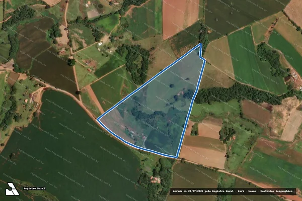 Imagem de satélite de SITIO NOSSA SENHORA APARECIDA - Parte 1 em Pouso Alegre - MG