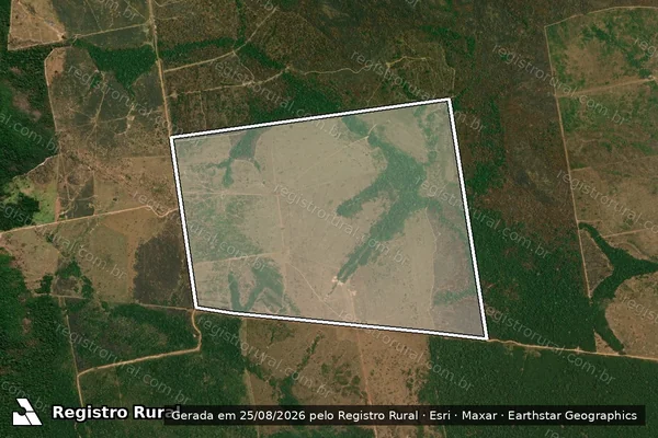 Imagem de satélite de FAZENDA VALE DO GIBEÃO - Parcela 3 em Juara - MT