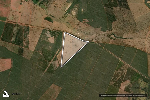 Imagem de satélite de FAZENDA CANABRAVA OU BARROCÃO - GLEBA 02 em Montes Claros - MG