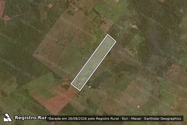 Imagem de satélite de P.A CENTRO DA MATA - LOTE 90 - Parte 1 em Conceição do Araguaia - PA