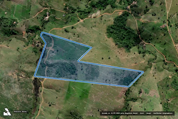 Imagem de satélite de FAZENDA SANTO ANTONIO - PARCELA 58 em Itamaraju - BA