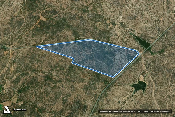 Imagem de satélite de Fazenda Cachoeira do Cavalcante - Parte 2 em Timbaúba dos Batistas - RN