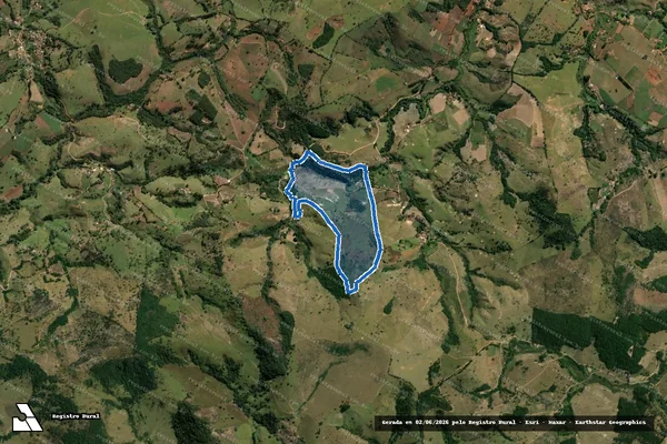 Imagem de satélite de SÍTIO SANTA CRUZ  - PARCELA 01 em Crucilândia - MG