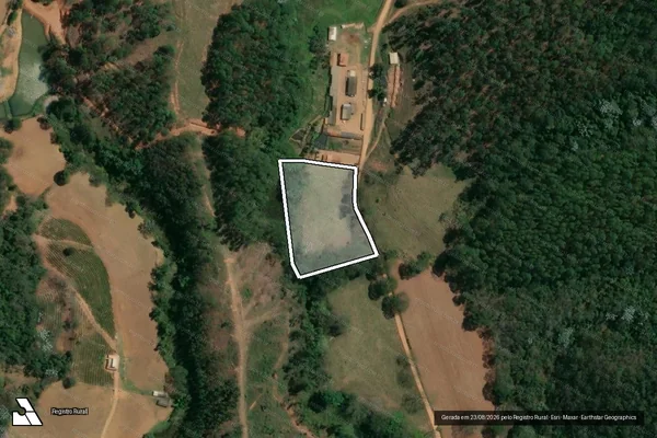 Imagem de satélite de SÍTIO JARDIM DO CRUZEIRO - Parte 1 em São Miguel do Anta - MG
