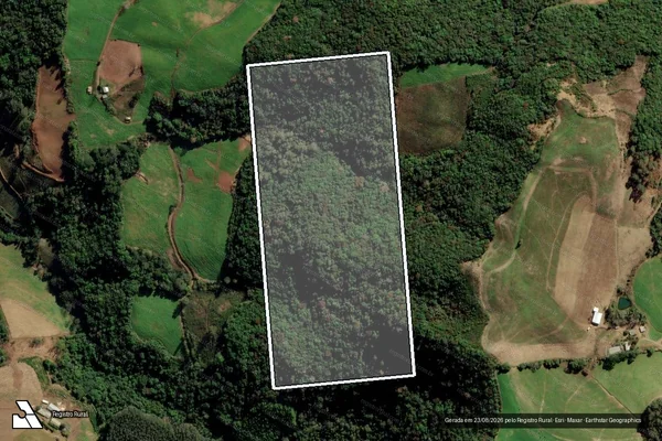 Imagem de satélite de ÁREA JOÃO BALBINOT MATR. 1201 - Parte 1 em Itapuca - RS