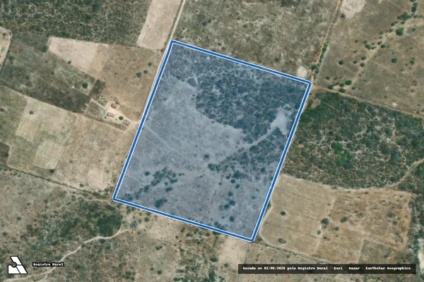 Imagem de satélite de P.A. CUIABÁ - Lote 156 em Poço Redondo - SE