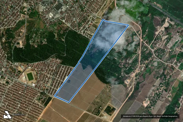Imagem de satélite de FAZENDA PITOMBA - Parte 2 em São Miguel dos Campos - AL